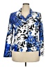 Kasper Print Blue Blazer Size 18 - photo 1