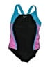 Speedo Color Block Black One Piece Swimsuit Size 14 - photo 1