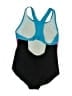Speedo Color Block Black One Piece Swimsuit Size 14 - photo 2