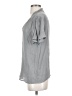 Fun2Fun Gray Short Sleeve Blouse Size S - photo 5