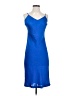 MICHAEL Michael Kors 100% Polyester Solid Blue Cocktail Dress Size 2 - photo 1