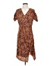 THML 100% Polyester Animal Print Brown Casual Dress Size S - photo 1