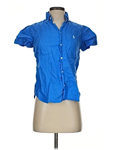 Polo by Ralph Lauren Short Sleeve Blouse (view 1)
