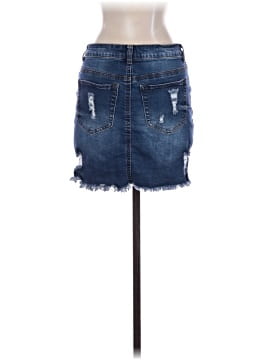 Wax Jean Denim Skirt (view 2)