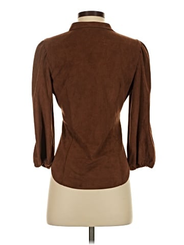 White House Black Market 3/4 Sleeve Blouse (view 2)
