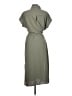 DKNY 100% Polyester Solid Green Casual Dress Size 12 - photo 2