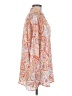 L Love 100% Polyester Paisley Orange Long Sleeve Blouse Size M - photo 4
