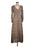 Assorted Brands Paisley Brown Casual Dress Size 6 - photo 1