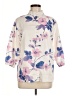 Unbranded Floral Ivory 3/4 Sleeve Blouse Size M - photo 1