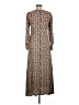 Assorted Brands Paisley Brown Casual Dress Size 6 - photo 2