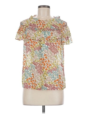 Rebecca Taylor Short Sleeve Silk Top (view 1)