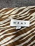 Wray 100% Polyester Animal Print Tan Short Sleeve Blouse Size L - photo 7