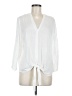 Be Cool 100% Rayon White Long Sleeve Blouse Size M - photo 1