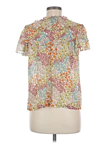 Rebecca Taylor Short Sleeve Silk Top (view 2)