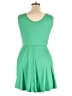 White Birch Solid Green Casual Dress Size 1X - photo 2