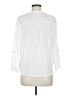 Be Cool 100% Rayon White Long Sleeve Blouse Size M - photo 2