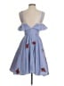 Guess 100% Polyester Hearts Blue Cocktail Dress Size XS - photo 2