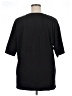 Unbranded Solid Black 3/4 Sleeve T-Shirt Size XL - photo 2
