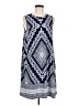 Apt. 9 Print Blue Casual Dress Size M - photo 1