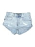 Billabong 100% Cotton Blue Denim Shorts Size 24 waist - photo 1