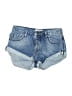 ONE X ONETEASPOON Blue Denim Shorts Size 24 waist - photo 1