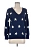 Wallace Stars Blue Pullover Sweater Size M - photo 1