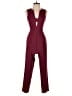Topshop 100% Polyester Solid Burgundy Jumpsuit Size 0 - photo 1