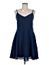 larke 100% Polyester Blue Casual Dress Size M (petite) - photo 1