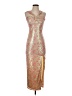 Saylor Metallic Gold Cocktail Dress Size S - photo 1