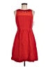 Maeve 100% Polyester Solid Red Casual Dress Size 6 - photo 1