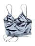 Popular 21 Silver Blue Sleeveless Top Size S - photo 2