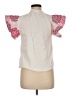 THML White Short Sleeve Blouse Size M - photo 2