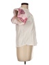 THML White Short Sleeve Blouse Size M - photo 4
