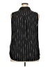 Apt. 9 100% Polyester Stripes Black Sleeveless Blouse Size XXL - photo 2