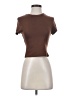 Shein Brown Short Sleeve Turtleneck Size 4 - photo 1