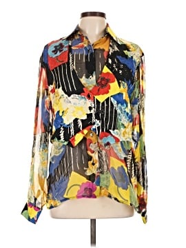 Jerri Sherman Long Sleeve Silk Top (view 1)
