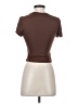 Shein Brown Short Sleeve Turtleneck Size 4 - photo 2