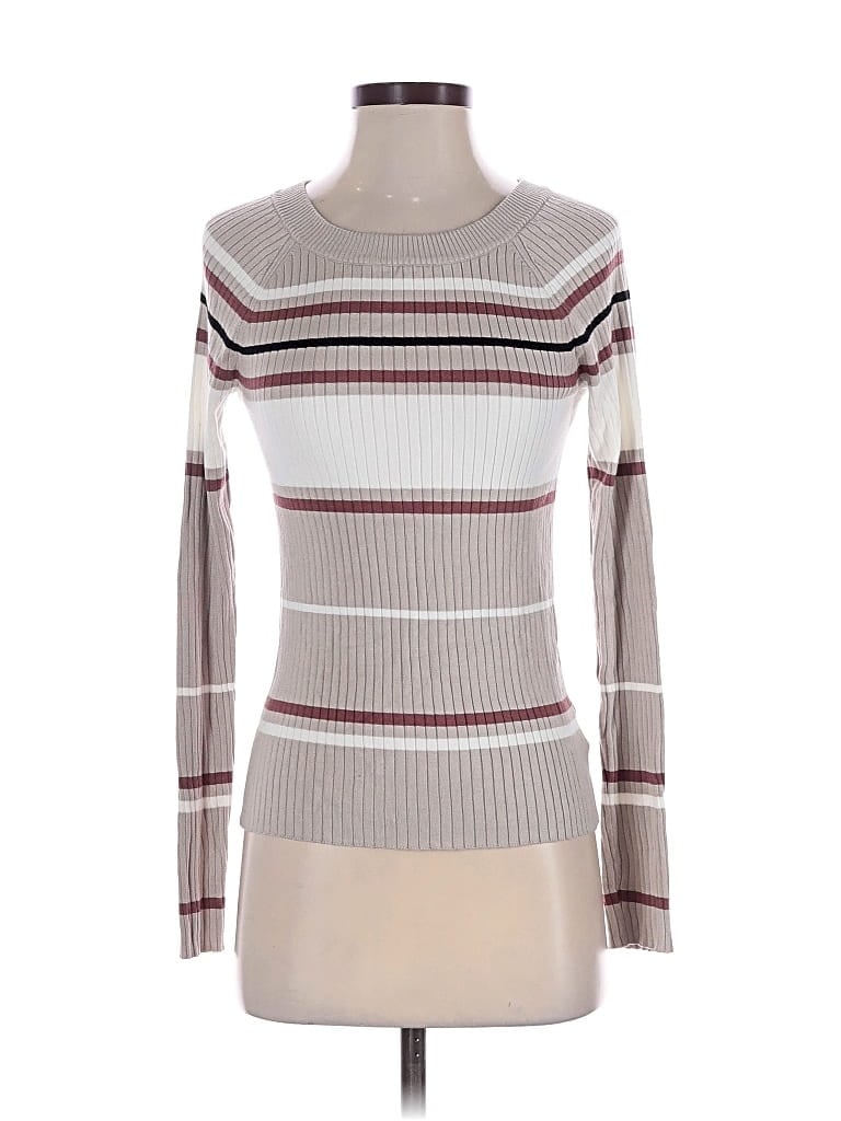 Pre-owned Express Pullover Sweater In White