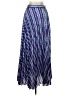 Sandro 100% Polyester Chevron-herringbone Blue Casual Skirt Size EU (FR) 36 / US 4 - photo 1