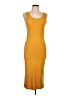 Absolutely! Solid Yellow Casual Dress Size L - photo 1