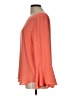 Ann Taylor 100% Polyester Orange 3/4 Sleeve Blouse Size L - photo 5