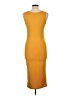Absolutely! Solid Yellow Casual Dress Size L - photo 2