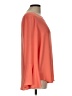 Ann Taylor 100% Polyester Orange 3/4 Sleeve Blouse Size L - photo 4