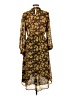 Hayden 100% Polyester Paisley Brown Casual Dress Size L - photo 2