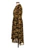 Hayden 100% Polyester Paisley Brown Casual Dress Size L - photo 5