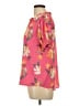 Les Amis 100% Polyester Tropical Pink Short Sleeve Blouse Size L - photo 5