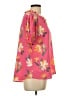 Les Amis 100% Polyester Tropical Pink Short Sleeve Blouse Size L - photo 4
