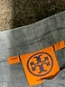 Tory Burch 100% Cotton Gray Blue Long Sleeve Blouse Size 0 - photo 7