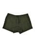 Athleta Solid Green Athletic Shorts Size L - photo 1