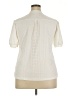 Unbranded Ivory Short Sleeve Blouse Size 2X - photo 2